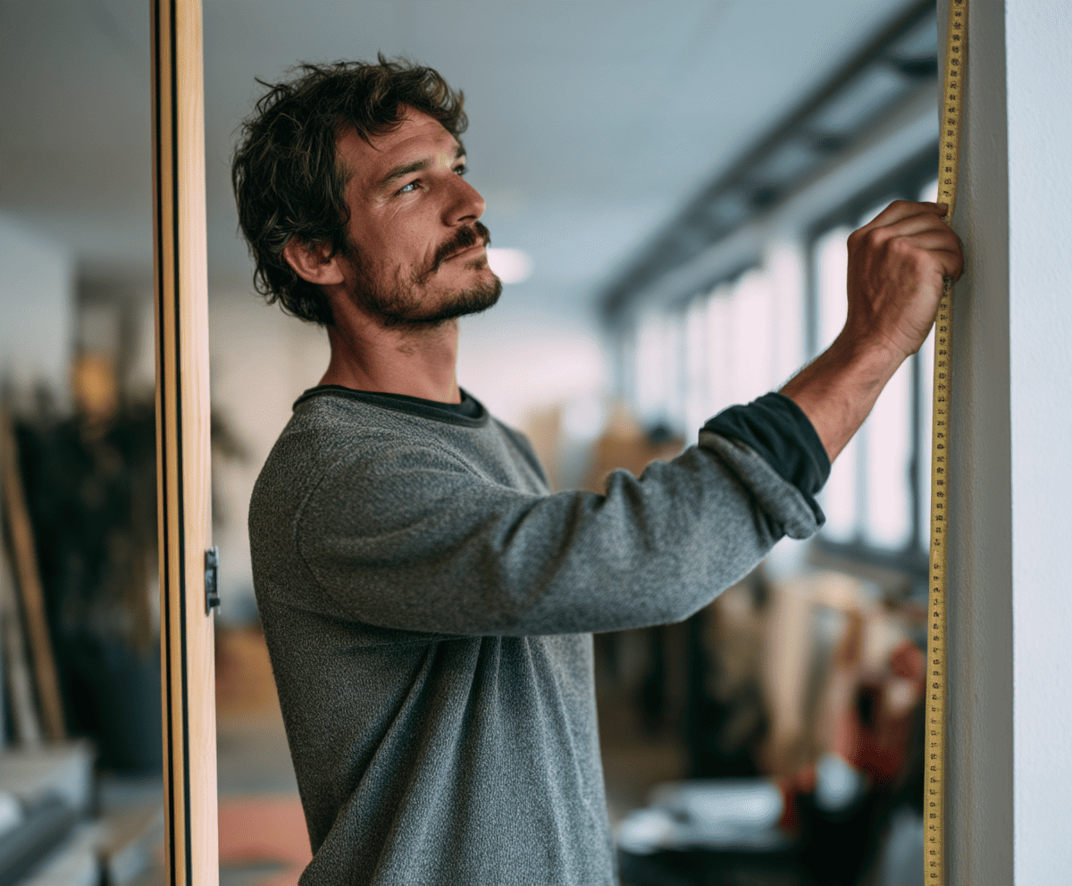 Mesure d'un espace de bureau avant son aménagement